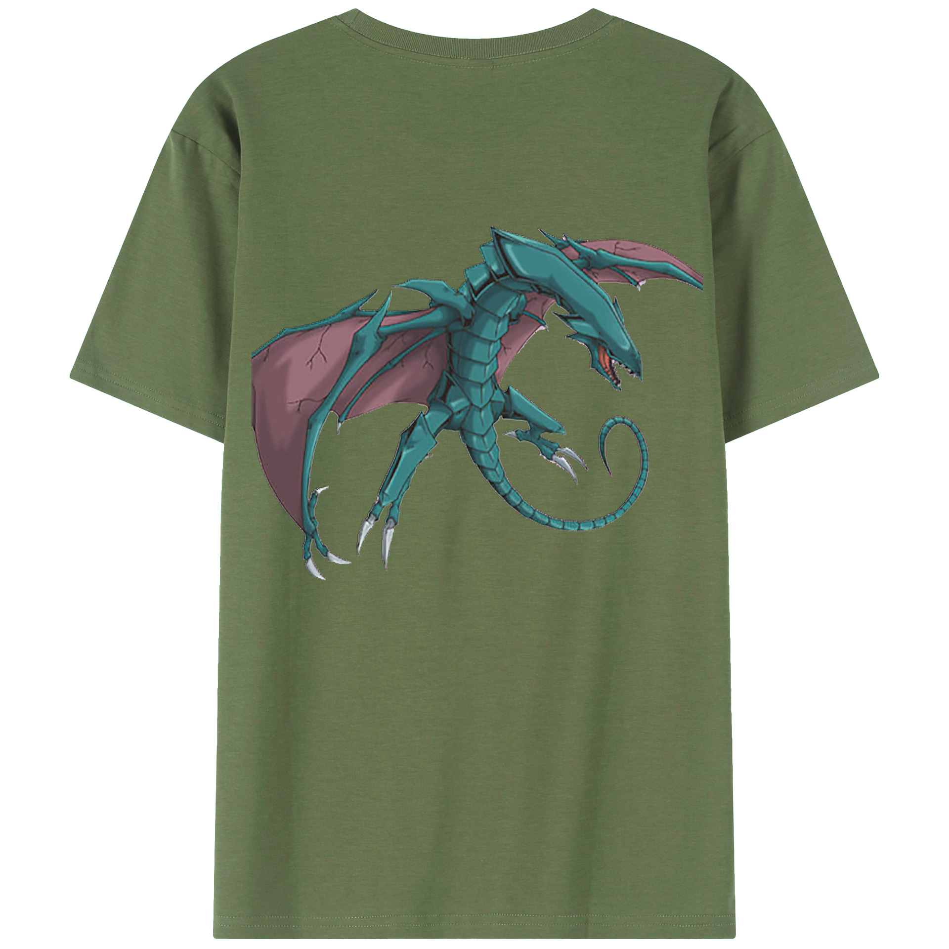（画像用） 遊☆戯☆王 Yu-Gi-Oh! 綿100％ メンズ半袖Tシャツ（バックプリント） 通気性
